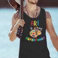 Art Is My Superpower Art Teacher Men Tank Top, gift for family, gift for coworker