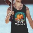 Art Teacher Pumpkin Painting Halloween Costume Men Tank Top, gift for family, gift for coworker