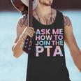 Ask Me How To Join PTA Crew Parent Teacher Matching School Men Tank Top, gift for family, gift for coworker Ask Me How To Join PTA Crew Parent Teacher Matching School Men Tank Top, gift for family, gift for coworker