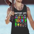 Battery Life Of a Preschool School Teacher School Week Men Tank Top, gift for family, gift for coworker Battery Life Of a Preschool School Teacher School Week Men Tank Top, gift for family, gift for coworker