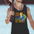 Beauty Teacher Take Chances Make Mistakes Get Messy Men Tank Top, gift for family, gift for coworker