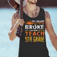My Broom Broke So Now I Teach 5th Grade Halloween Teacher Men Tank Top, gift for family, gift for coworker