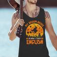 My Broom Broke So Now I Teach English Halloween Teacher Men Tank Top, English Teacher Tank Tops, gift for family, gift for coworker