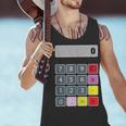 Calculator Math Teacher Halloween Costumes Women Men Adults Men Tank Top, gift for family, gift for coworker