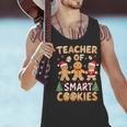 Christmas Teacher Of Smart Cookies Gingerbread Man Teaching Men Tank Top, gift for family, gift for coworker