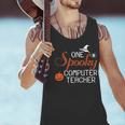 Computer Teacher Halloween Spooky Men Women Kids Men Tank Top, gift for family, gift for coworker