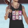Coquette Bow Spooky Teacher Ghost Halloween Trick Or Teach Men Tank Top, gift for family, gift for coworker