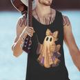 Coquette Music Note Patchwork Ghost Music Teacher Halloween Men Tank Top, gift for family, gift for coworker