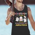Creepin It Real With Kindergarten Monsters Halloween Teacher Men Tank Top, gift for family, gift for coworker Creepin It Real With Kindergarten Monsters Halloween Teacher Men Tank Top, gift for family, gift for coworker