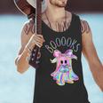 Cute Ghost Book Reading Halloween Teacher Top Girls Women Men Tank Top, gift for family, gift for coworker