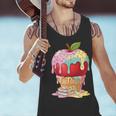 Dripping Apple Ice Cream Cone Cute Teacher Appreciation Men Tank Top, gift for family, gift for coworker Dripping Apple Ice Cream Cone Cute Teacher Appreciation Men Tank Top, gift for family, gift for coworker