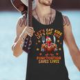 Eat Kids Punctuation Saves Lives Thanksgiving Turkey Teacher Men Tank Top, gift for family, gift for coworker