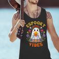 Espooky Vibes Spanish Mexican Halloween Ghost Teachers Men Tank Top, gift for family, gift for coworker