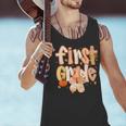 First Grade Fall Floral Coquette Bow Teachers Students Men Tank Top, First Grade Teacher Tank Tops, gift for family, gift for coworker First Grade Fall Floral Coquette Bow Teachers Students Men Tank Top, First Grade Teacher Tank Tops, gift for family, gift for coworker