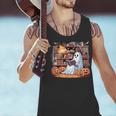 Ghost Book Reading Halloween Books Lover Teacher Men Tank Top, gift for family, gift for coworker
