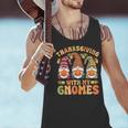 Groovy Thanksgiving With My Gnomie Women Teacher Fall Gnome Men Tank Top, Groovy Teacher Tank Tops, gift for family, gift for coworker