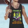 Halloween Teacher Librarian Frankenstein Reading Books Men Tank Top, gift for family, gift for coworker Halloween Teacher Librarian Frankenstein Reading Books Men Tank Top, gift for family, gift for coworker
