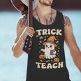 Halloween Teacher Shirts Women School Trick Or Teach Groovy Men Tank Top, Groovy Teacher Tank Tops, gift for family, gift for coworker Halloween Teacher Shirts Women School Trick Or Teach Groovy Men Tank Top, Groovy Teacher Tank Tops, gift for family, gift for coworker