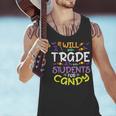 Halloween Teacher Will Trade Students For Candy Women Men Men Tank Top, gift for family, gift for coworker