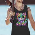 Happy Dot Day Colorful Polka Dot Cat Kitten Teachers Kids Men Tank Top, gift for family, gift for coworker