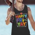 Happy Fri-Yay Teacher Life Weekend Pun Happy Friday Men Tank Top, gift for family, gift for coworker Happy Fri-Yay Teacher Life Weekend Pun Happy Friday Men Tank Top, gift for family, gift for coworker