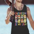 Inclusion Is My Jam SPED Teacher Special Education Teacher Men Tank Top, gift for family, gift for coworker Inclusion Is My Jam SPED Teacher Special Education Teacher Men Tank Top, gift for family, gift for coworker