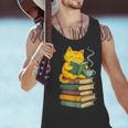 Kawaii Cats Lover Coffee Books Teacher Librarian Cat Men Tank Top, gift for family, gift for coworker Kawaii Cats Lover Coffee Books Teacher Librarian Cat Men Tank Top, gift for family, gift for coworker