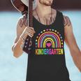 Kindergarten Rainbow Girls Boys Teacher Team Kinder Squad Men Tank Top, gift for family, gift for coworker Kindergarten Rainbow Girls Boys Teacher Team Kinder Squad Men Tank Top, gift for family, gift for coworker