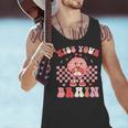 Kiss Your Brain Valentines Test Day Teacher Squad Kids Men Tank Top, gift for family, gift for coworker