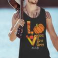 Leopard Pumpkin Love Teacher Life Thanksgiving Fall Women Men Tank Top, gift for family, gift for coworker