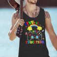 Level Up Your Education Gaming Inspired Teacher Gamers For Men Women Kids Men Tank Top, gift for family, gift for coworker