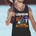 Librarian Boo Crew Teacher Student Halloween Costume Men Tank Top, gift for family, gift for coworker