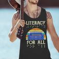 Literacy For All Visually Impaired Braille Teacher The Blind Men Tank Top, gift for family, gift for coworker Literacy For All Visually Impaired Braille Teacher The Blind Men Tank Top, gift for family, gift for coworker