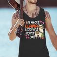 Llama Learning Teachers Students Alpaca Lover Back To School Men Tank Top, gift for family, gift for coworker