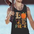 Love Pre-k Teacher Shirts Autumn Fall Pumpkin Fall Leopard Men Tank Top, gift for family, gift for coworker