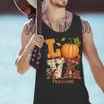 Love Preschool Teacher Turkey Thanksgiving Autumn Fall Men Tank Top, gift for family, gift for coworker