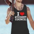 I Love Student Council Student Teacher Men Tank Top, gift for family, gift for coworker