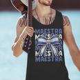 Maestra El Salvador Coquette Bow Hispanic Spanish Teacher Men Tank Top, gift for family, gift for coworker