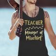 Magical Teacher Manager Of Mischief Birthday Family Party Men Tank Top, gift for family, gift for coworker Magical Teacher Manager Of Mischief Birthday Family Party Men Tank Top, gift for family, gift for coworker