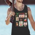 Merry And Bright Christmas Gingerbread Santa Book Teacher Men Tank Top, gift for family, gift for coworker Merry And Bright Christmas Gingerbread Santa Book Teacher Men Tank Top, gift for family, gift for coworker