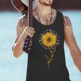 Music Teacher Shirt Sunflower Music Notes Musician Singer Men Tank Top, gift for family, gift for coworker