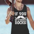 If You Mustache My Students Rock Teacher Mustache Men Tank Top, gift for family, gift for coworker