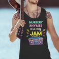 Nursery Rhymes Are My Jam 80s Retro Teachers & Students Kids Men Tank Top, gift for family, gift for coworker
