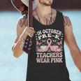 In October Pre-K Teachers Wear Pink Ribbon Breast Cancer Men Tank Top, gift for family, gift for coworker