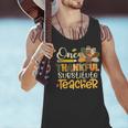 One Thankful Substitute Teacher Turkey Leopard Thanksgiving For Men Women Men Tank Top, gift for family, gift for coworker