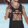 One Thankful Teacher Fall Leaves Thanksgiving Retro Men Tank Top, gift for family, gift for coworker
