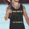 What Part Of Don't You Understand Math Teacher Men Tank Top, gift for family, gift for coworker