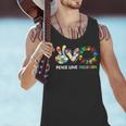 Peace Love Inclusion Sped Squad Special-Ed Teacher Daycare Men Tank Top, gift for family, gift for coworker