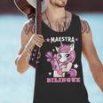 Pink Unicorn Spanish Teacher Regalos Para Bilingue Teacher Men Tank Top, gift for family, gift for coworker Pink Unicorn Spanish Teacher Regalos Para Bilingue Teacher Men Tank Top, gift for family, gift for coworker