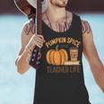 Pumpkin Spice And Teacher Life Halloween Teacher Men Tank Top, gift for family, gift for coworker Pumpkin Spice And Teacher Life Halloween Teacher Men Tank Top, gift for family, gift for coworker